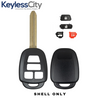 2012-2014 Toyota Camry - Corolla / 4-Button Remote Head Key SHELL / (AFTERMARKET)