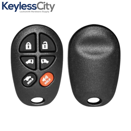 2004-2018 Toyota Sienna / 6-Button Keyless Entry Remote / PN: 89742-AE051 / GQ43VT20T (AFTERMARKET)