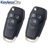 2 X 2015-2022 Ford F-Series Raptor Ranger / 4-Button Flip Key / 164-R8134 / N5F-A08TDA (AFTERMARKET) (BUNDLE OF 2)