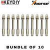 10 X KEYDIY - FO21 - Flip Key Blade - #Y39 - Unmarked - For Xhorse / Keydiy Universal Remote Flip Keys (BUNDLE OF 10)