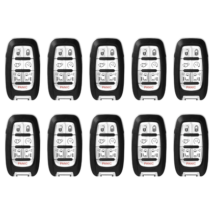 10 X 2017-2024 Chrysler Pacifica Voyager / 7-Button Smart Key / No KeySense / PN: 68217832AC / M3N-97395900 (AFTERMARKET) (BUNDLE OF 10)