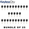 25 X HU66 / Audi / Volkswagen / Transponder Key SHELL/ High Security Blade / (No Chip) (AFTERMARKET) (Bundle of 25)