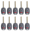 10 X 2012-2013 Honda CR-V / 3-Button Remote Head Key / PN: 35111-SWA-306 / MLBHLIK-1T (BUNDLE OF 10)