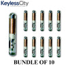 10 X Original Transponder Chip 4C Texas Instruments TI Glass for Ford Lincoln Mercury (BUNDLE OF 10)