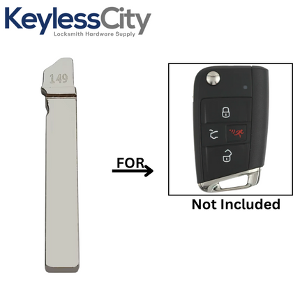 2017-2020 Volkswagen / HU162T / Flip Key Blade (AFTERMARKET)