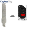 2018-2021 Jeep Wrangler / Remote Flip Key Blade / PN: OHT1130261 (AFTERMARKET)