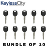10 X Mitsubishi MIT17 - Transponder Key - 46 MITS Chip (AFTERMARKET) (BUNDLE OF 10)