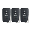 3 X 2013-2020 Lexus / 4-Button Remote Smart Key SHELL / HYQ14FBA HYQ14FBB (AFTERMARKET) (Bundle of 3)