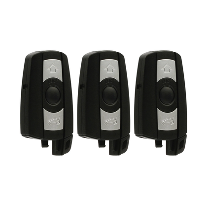 3 X 2006-2011 BMW 3 / 5 Series / 3-Button Smart Key SHELL For KR55WK49127 KR55WK49123 (AFTERMARKET) (Bundle of 3)