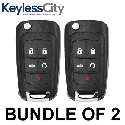 2 X 2010-2020 GM / 5-Button Flip Key / OHT01060512 (AFTERMARKET) (BUNDLE OF 2)