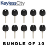 10 X 1997-2005 Lexus - TOY48 Transponder Key - Short Blade - (4C Chip) (AFTERMARKET) (BUNDLE OF 10)