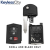 2006-2015 Mazda / 4-Button Flip Key SHELL For BGBX1T478SKE125-01 (AFTERMARKET)