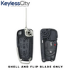 2006-2010 Audi / 4-Button Flip Key SHELL For NBG009272T (AFTERMARKET)