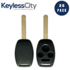 25 X 2005-2013 Honda / 4-Button Remote Head Key STRONG SHELL / HO01 / OUCG8D-380H-A, MLBHLIK-1T, KR55WK49308, N5F-S0084A (AFTERMARKET) (Bundle of 25)