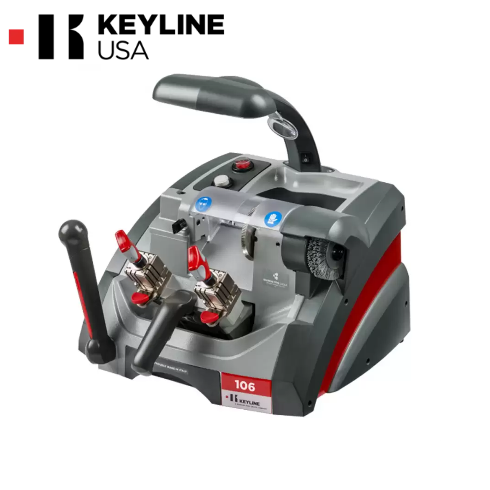 Edge Cut Key Keyline 106 Semi-Automatic Duplicator Key Cutting Machine For Edge-Cut ...