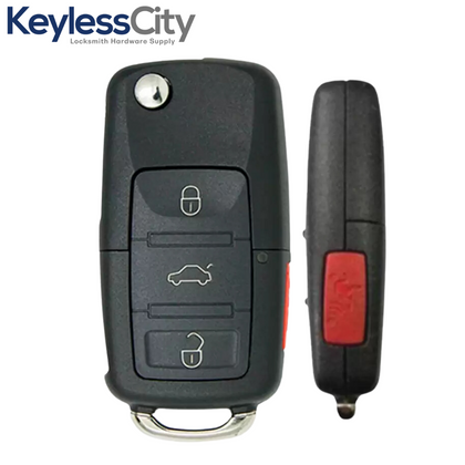 2005-2011 Volkswagen / 4-Button Flip Key / PN: NBG92596263 / 1K0959753P / 315 MHz (AFTERMARKET)