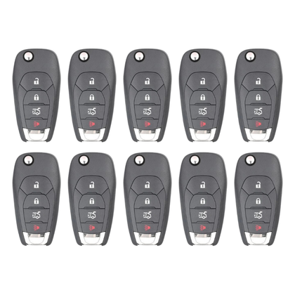 10 X 2016-2019 Chevrolet Cruze Sonic / 4-Button Flip Key / PN: 13588756 / LXP-T003 / 315 MHz / XL7 (AFTERMARKET) (BUNDLE OF 10)