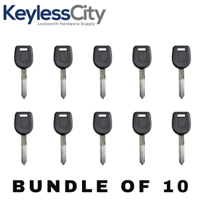 10 X 2000-2001 Mitsubishi - MIT9 Transponder Key - (4D 60 Chip) (AFTERMARKET) (BUNDLE OF 10)