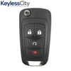 2012-2019 Chevrolet Sonic / 4-Button Remote Flip Key / PN: 13584829 / KR55WK50073 (AFTERMARKET)