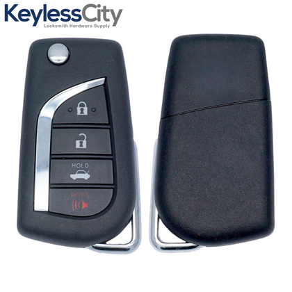 2015-2017 Toyota Sienna Tundra Tacoma / 4-Button Flip Key / PN: 89742-AE011 / GQ43VT20T (H Chip) (AFTERMARKET)