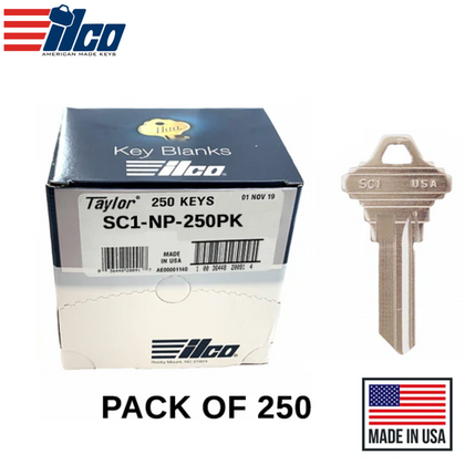 Ilco - SC1-NP SCHLAGE Key Blank (250 Pack)