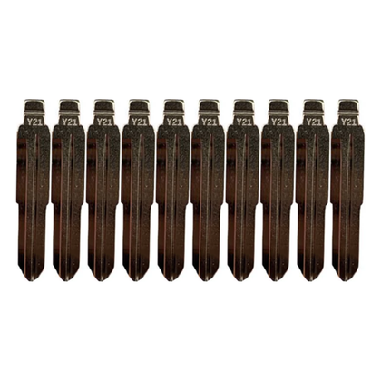 10 X KEYDIY - MIT8 - Flip Key Blade - #Y21 - For Xhorse / Keydiy Universal Remote Flip Keys (Bundle of 10)