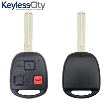 2003-2008 Lexus / 3-Button Remote Head Key / HYQ1512V / 4D68 Chip / Short Blade (AFTERMARKET)