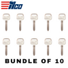 10 X Ilco - TR47 - X217 - Toyota - Metal Key Blank (BUNDLE OF 10)