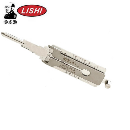 ORIGINAL LISHI - NSN14 Nissan Ford Subaru / 2-In-1 Pick & Decoder / DR & BT