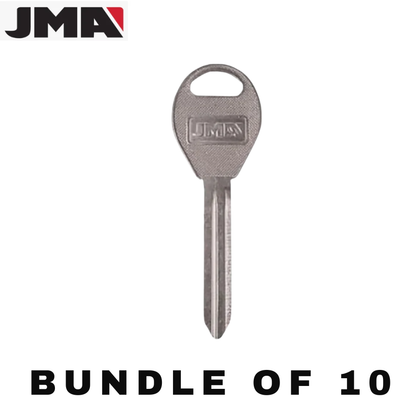 10 X JMA - DA34 - X237 - Nissan - Infiniti - Metal Key Blank (JMA DAT-16) (BUNDLE OF 10)