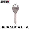 10 X JMA - DA34 - X237 - Nissan - Infiniti - Metal Key Blank (JMA DAT-16) (BUNDLE OF 10)