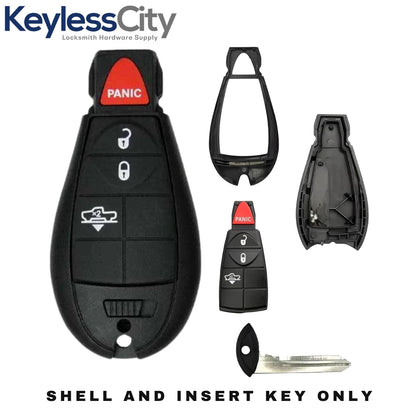 2013-2018 Dodge RAM 4-Button with Air Suspension Fobik Key SHELL (AFTERMARKET)