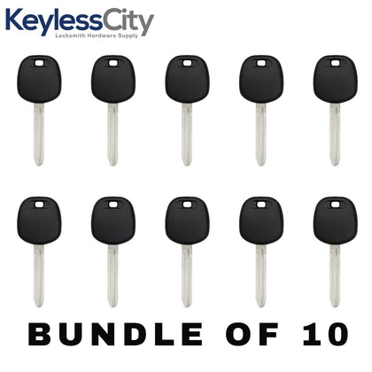 10 X 2010 - 2019 Toyota / Scion - TOY44G Transponder Key - (G Chip) (AFTERMARKET) (BUNDLE OF 10)
