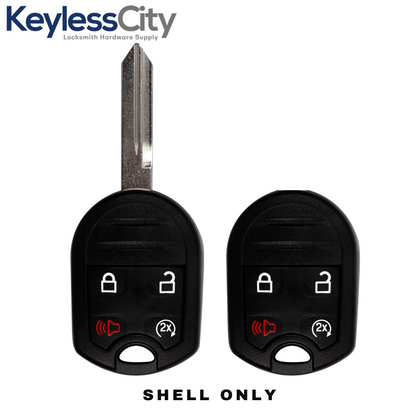 2007-2020 Ford / 4-Button Remote Head Key Shell / H75 / OUC6000022, CWTWB1U793