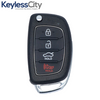 2017-2020 Hyundai Sonata / 4-Button Remote Flip Key / PN: 95430-C1210 / TQ8-RKE-4F25 (LF 4BT)