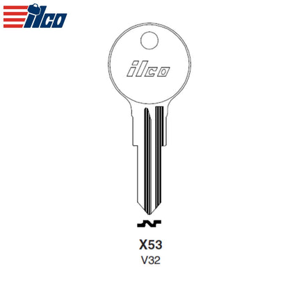 ILCO - Kenworth Suzuki Motorcycles VW Key Blank - X53 (V32)