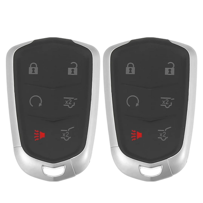 2 X 2015-2019 Cadillac Escalade / 6-Button Smart Key / HYQ2AB / 315 MHz w/ Hatch (AFTERMARKET) (BUNDLE OF 2)