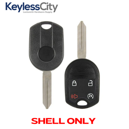 2007-2020 Ford / 4-Button Remote Head Key Shell / H75 / OUC6000022, CWTWB1U793