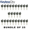 25 X B106 / B107 / B111 / GM Transponder Key Shell (NO CHIP) (AFTERMARKET)(Bundle of 25)