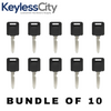 10 X 1999 - 2006 Nissan Infiniti Transponder Key - 4D60 Chip - NI01T / NI02T (AFTERMARKET) (BUNDLE OF 10)