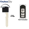 2009-2015 Mazda / Emergency Key / MZ27 / PN: KDY3-76-201 (No Chip Included) (AFTERMARKET)