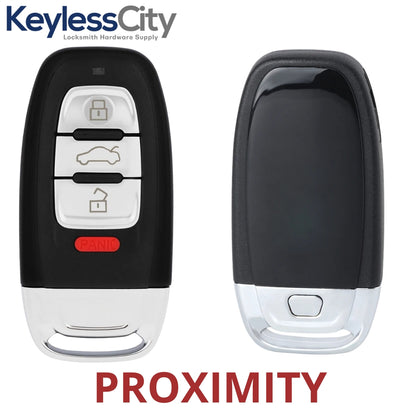 2009-2016 Audi / 4 Button Smart Key / PN: 8T0959754G / IYZFBSB802 / Comfort Access / 315 MHz (AFTERMARKET)