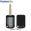 2016-2018 Mitsubishi / 3-Button Remote Head Key Shell / MIT3 / OUCJ166N