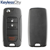 2015-2020 Jeep Renegade / 3-Button Flip Key / PN: 65YK41LXHAA / 2ADFTFI5AM433TX (AFTERMARKET)