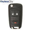 2010 - 2019 Chevy / GMC / 3-Button Remote Flip Key / PN: FLIP-GM-3B1HS, 20873621, 20835406, 5913598, 5913596, 20873623 / OHT01060512 (AFTERMARKET)