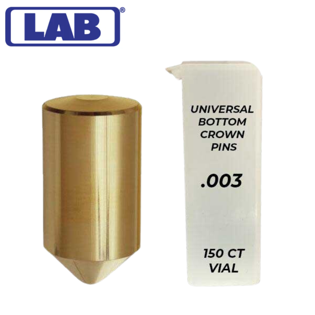 Universal Key Pin LAB - .003 - Universal Bottom Crown Pins - Vial of 150 (.261 - 3261V4 ...