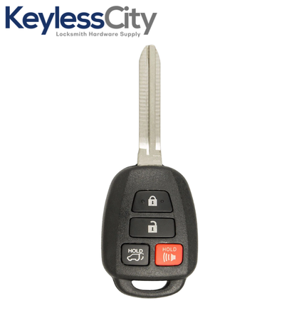 2014-2018 Toyota RAV4 Highlander / 4-Button Remote Head Key / GQ4-52T (H Chip) 314.4Mhz (AFTERMARKET)