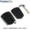 2014-2019 Cadillac ATS CTS XTS / 5-Button Smart Key SHELL For HYQ2AB, HYQ2EB (AFTERMARKET)