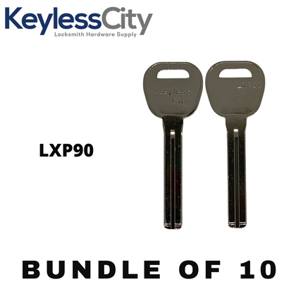 10 X LXP90 - Lexus / Mazda / Kia / Toyota / Hyundai / Scion Key Blank - Test Key Blade (AFTERMARKET) (BUNDLE OF 10)