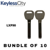 10 X LXP90 - Lexus / Mazda / Kia / Toyota / Hyundai / Scion Key Blank - Test Key Blade (AFTERMARKET) (BUNDLE OF 10)